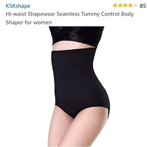 Ksk black tummy control body shaper Small